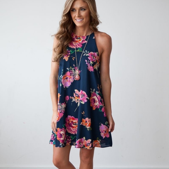 Magnolia Dresses & Skirts - NWT-MAGNOLIA Floral halter dress